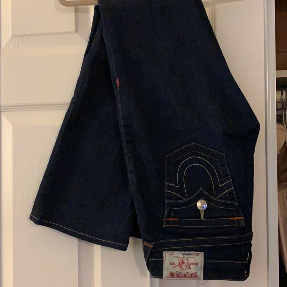 True Religion denim bootcut jeans.